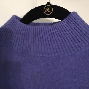Cashmere beautiful purple mock turtleneck sweater